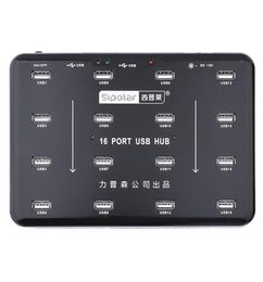 Sipolar 16 Ports USB 20 Hub Bluk Duplicator For 16 TF SD Card Reader Udisk Data Test Batch Copy With 5V 3A Power Adapter 2106155530121