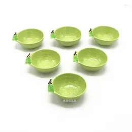 Bowls Cute High Beauty Flavour Plate Ceramic Hami Melon Material Household Minimalist Fruit Cold Vegetable Sauce Small Bow