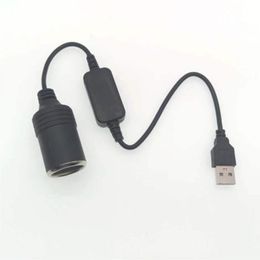 1pc Car Cigarette Lighter Socket USB 12V Converter Adapter Charging Connector Car Interior Electronics Accessories