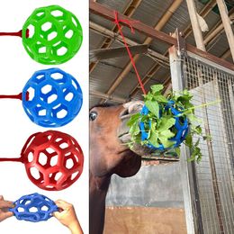 Cattle Stretchable Horse Hanging Feeding Dispenser Feeding Toy Hay Feeder Horse Treat Ball Toy Ball