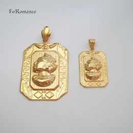 Pendant Necklaces YELLOW GOLD PLATED 18INCH OR 24INCH NECKLACE & AFRICA MAMA MOTHER IMAGE 2 SIZES AVAILABLE