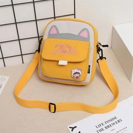 Shoulder Bags Merlin 2024 Women Shopping Sweet Kawaii Printed Canvas Leisure Daily Shop Bag Crossbody Satchel Purse