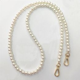 Brand Pearl Strap For Bags Handbag Accessories Purse Belt Handles Cute Bead Chain Tote Women Parts Gold Clasp Bag &264j278f