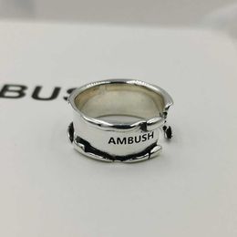 AMBUSH ring s925 sterling silver ring is used as a small industrial brand gift for men and women on Valentine's Day 221011302x