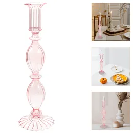 Candle Holders Glass Holder Taper Western Kitchen Creative Stand Tealight Desktop Centrepiece