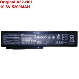 Batteries 10.8V 5200MAH Original Laptop Battery A32N61 For ASUS G50 G51 X64 N61 N61J N61D N61V N61VG N61JA N61JV A32M50 A33M50 A32X64