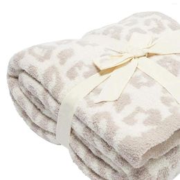 Blankets Fleece Throw Blanket Soft Leopard Pattern Comfy For All Seasons 50x60inch