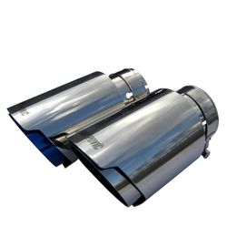 Car Universal Akrapovic Stainless Steel Exhaust Tip with Silver or Burnt Blue Colour End Pipe for Audi VW Golf Parts7097339