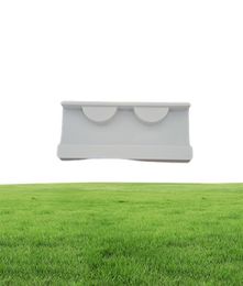 100pcs whole white lash trays plastic transparent blank holder tray for eyelash packaging box Case container7574544