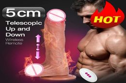 Realistic Dildo Vibrator 10 Speeds Telescopic Swing Vibrating Female Masturbation Penis Sex Toys for Women Adult Shop3300417