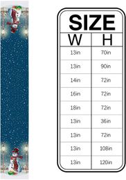 Christmas Snowman Linen Table Runners Dresser Scarves Table Decor Washable Winter Xmas Dining Table Runner Christmas Decorations