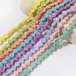 20pcs Shell Shaped Ceramic Beads 12mm DIY Loose Spacer Bead For Jewelry Making Bracelet Earring Accessories