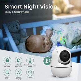 Baby Monitors SM70PTZ 7-inch high-definition video baby monitor with camera and audio 2-split screen lullaby 24-hour battery 1000 foot range timer recorderC240412