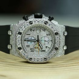 Luxury Looking Fully Watch Iced Out For Men woman Top craftsmanship Unique And Expensive Mosang diamond Watchs For Hip Hop Industrial luxurious 23945