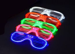 LED Lighted Shutter Glasses Party Concert Props Rave Toys Flashing Glasses Halloween Supplies Luminous Glasses TOP987775925303