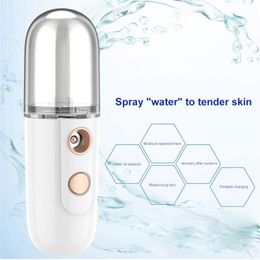 Nano Spray Water Replenishing Instrument Small Portable Water Replenishing Device Beauty Humidifier Hand-held Cold Spray