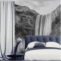 Wallpapers Waterfall Natural TV Background Wall Modern Wallpaper For Living Room