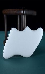 Directly factory White Jade Bian stone Gua Sha Scraping board Guasha Massage Tools Bain Stone massage rocks3133430