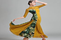 Stage Wear Ballroom Dress Woman Waltz Dresses Dance Clothes Costumes Spanish Flamenco trot16294841