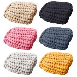 Blankets Thick Blanket High Quality Fashion 6cm Hand Made Wool Knitted Yarn Merino Bulky Knitting Throw Knit