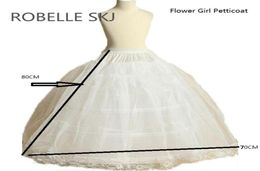 Flower Girl Petticoat Crinoline Underskirt Slip for Little Girl 80cm Long 3-Hoops High Quality Fast Shipping9630839