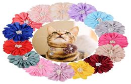 50100 Pcs Dogs Pets Accessories For Small Luxury Flower Pet Collar Dog Bow Tie Decoration Charms Apparel3687915