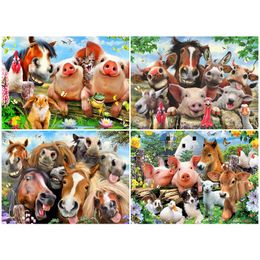 DIY Diamond Painting Farm Animal Cow Horse Donkey Pig Chick Duck Full Square Mosaic Picture Of Rhinestones Embroidery Decor