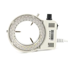 6500K 56 LED Ring Light Illuminator Lamp For Industry Video Stereo Microscope C MOUNT Lens HDMI VGA USB Camera 110V 220V