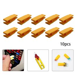 5/10pcs Yellow Fuse Puller High Quality Fuse Puller Automotive Car Bike Mini Micro Standard Blades Replacement Fuse Puller