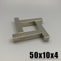 1/2/3/5Pcs 50x10x4mm Neodymium Material 50*10*4 mm NdFeB N35 Magnets Strong Block magnet Magnetic Materials Imanes