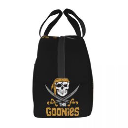 The Goonies Lunch Bag Women Cooler Thermal Insulated Jolly Roger Pirates Skull Lunch Box for Kids School Children Food Bags