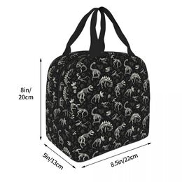 Excavated Fossils Rex Dinosaur Insulated Lunch Bag Thermal Bag Meal Container Large Tote Lunch Box Men Women School Outdoor