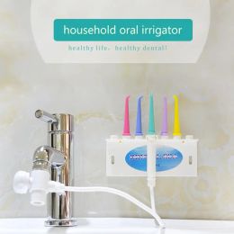 Irrigators Faucet Dental Flosser Oral Irrigator Water Jet Floss Tooth Cleaner Pick w/Nozzle