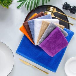 Towel 50g 30x30cm 10pcs/lot Small Cotton Towels Thicken Soft Adult Kids Square For Home Kindergarten El Restaurant KTV Gifts