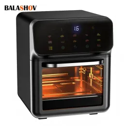 Fryers Electric Air Fryer 10 L Large Capacity Convection Oven Deep Fryer Without Oil Kitchen 360°Baking Viewable Window Home Appliance