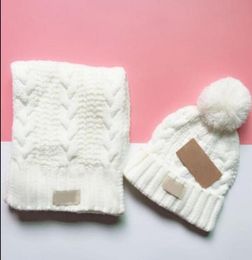 fashion ug brand yojojo men and women winter high quality warm scarf hat suit full knit hat warm3163432