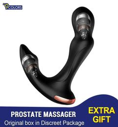 toySex Toys For Men Prostate Massager Vibrator Butt Plug Anal Tail Rotating Wireless Remote USB Charging Adult Products For Male Q5402002