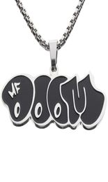 MF Doom Mm Black Tide Brand Pendant Necklace Men And Women HipHop Personality Couple Fashion AllMatch Jewelry Gift7898494