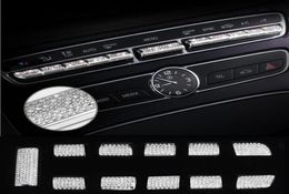 Car Centre console control button knob cover Trim Strips sticker Accessories For Mercedes Benz C E class GLC W205 W213 X253 Carst9776840