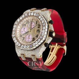 Luxury Looking Fully Watch Iced Out For Men woman Top craftsmanship Unique And Expensive Mosang diamond 1 1 5A Watchs For Hip Hop Industrial luxurious 8064