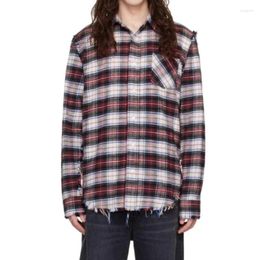 Women's Blouses 2024 Spring And Autumn Women Tops Vintage Plaid Loose Cotton Shirts For