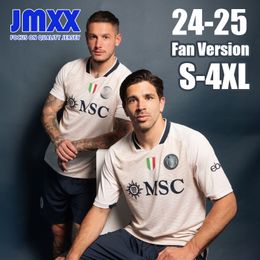 S-4XL JMXX 24-25 Napoli Soccer Jerseys Home Away Third Pre Match Training Special Mens Uniforms Jersey Man Football Shirt 2024 2025 Fan Version