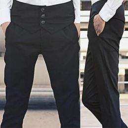 Pants 2739 Men Westernstyle Casual Trousers Male Slim Suit Pants Slim Fashion Culottes Plus Size Pants Singer Costumes