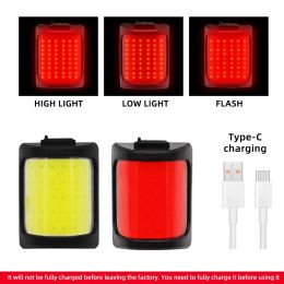 Bike Lights for Night Riding Bicycle Tail Light USB Rechargeable LED Lantern Warning Light Rear Easy to Instal Cycling Lamp