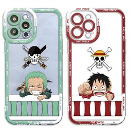 Phone Case for Samsung Galaxy S24 S20FE Note 10 Plus S20 Plus S21 S22 Plus S23 Ultra S10 Cover Ones Pieces Luffy Zoro Sanji Tony