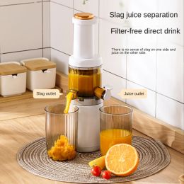 Juicers Mini Slow Juicer Screw Cold Press Extractor Patented FilterFree Electric Fruit Vegetable Juicer Machine ModlePortabable