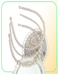 Simple Pearl Hair Hoop Headband Elegant Hairpin Hair Band Decoration Braided Hair Ornaments Party Gift3055704