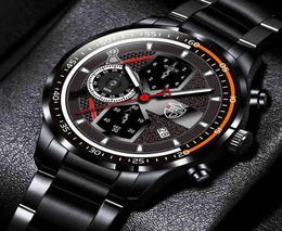 Wristwatches watch men 2022 Fashion Men Sport Watch Luxury Men Busins Stainls Steel Quartz Luminous Clock Calendar Date Man C2095036