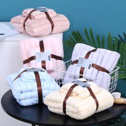 Ultra Soft Coral Velvet Towels/Bath Towel/2 Piece Set Hotel Spa Everyday Daily Towels Xmas Gift,Towel:35*75cm;Bathtowel:70*140cm