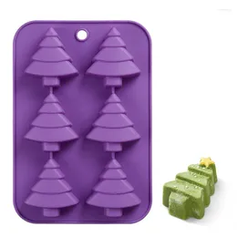 Baking Moulds Christmas Tree Shape Silicone Cake Mold 3d Decorating Bakeware Soap Muffin Brownie Pudding Jelloy DIY